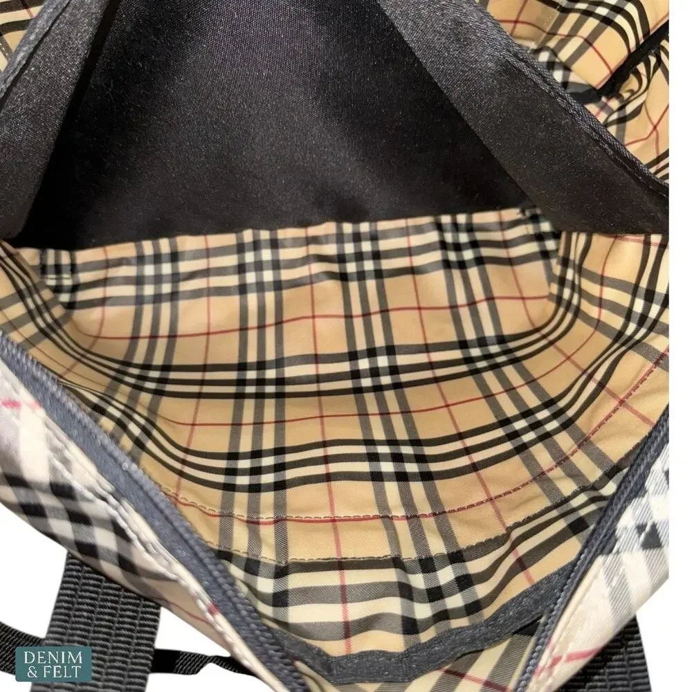 Burberry London Nova Check 3 Way Bag Tote Shoulder Backpack Unisex Travel Work